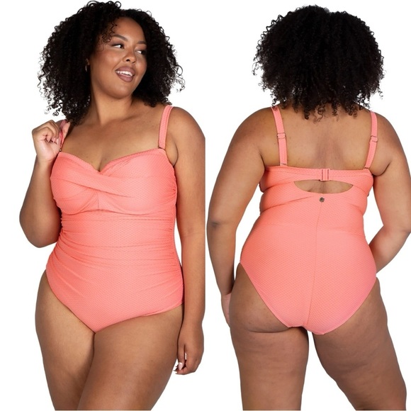Artesands Other - ArteSands Botticelli Underwire One Piece Swimsuit in Allegro Pink